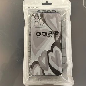 Heart Pattern Phone Case With Stand Out Phone Grip